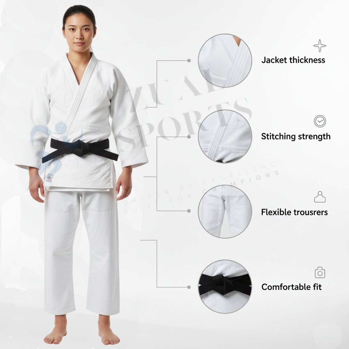 Premium Judo Uniform (Gi) for Women - Image 2