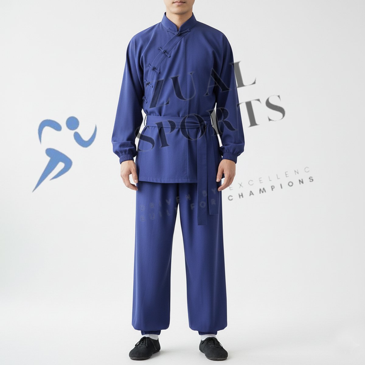Premium Dark Blue Kung Fu Uniform