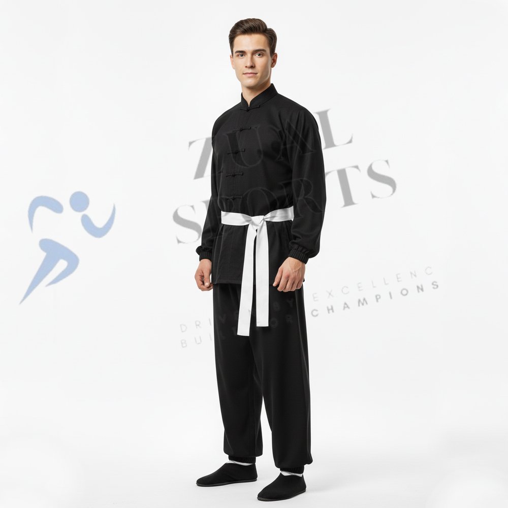 Premium Black Kung Fu Uniform - Image 3