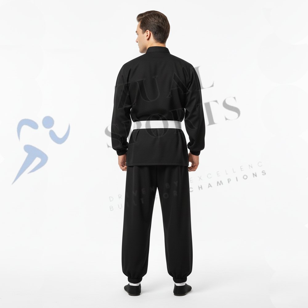 Premium Black Kung Fu Uniform - Image 5