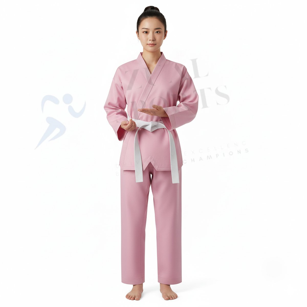 Pink Taekwondo Uniform for Girls