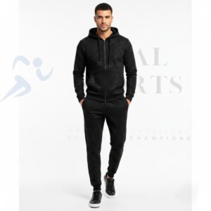 Men rhinestone tracksuit