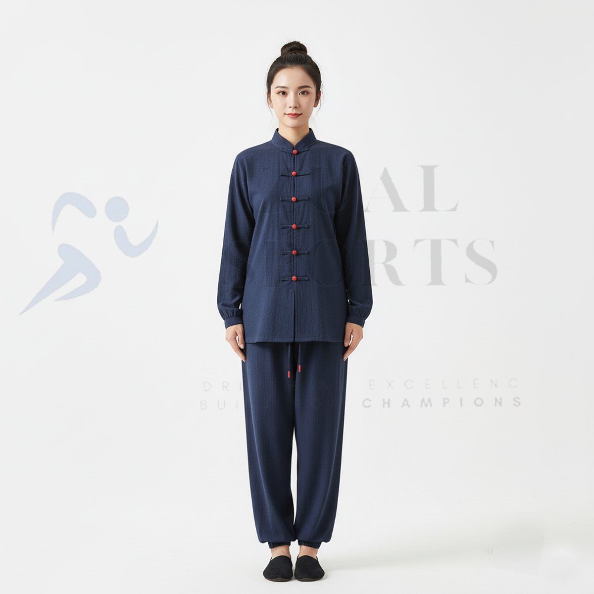 Blue Kung Fu Uniform - Image 3