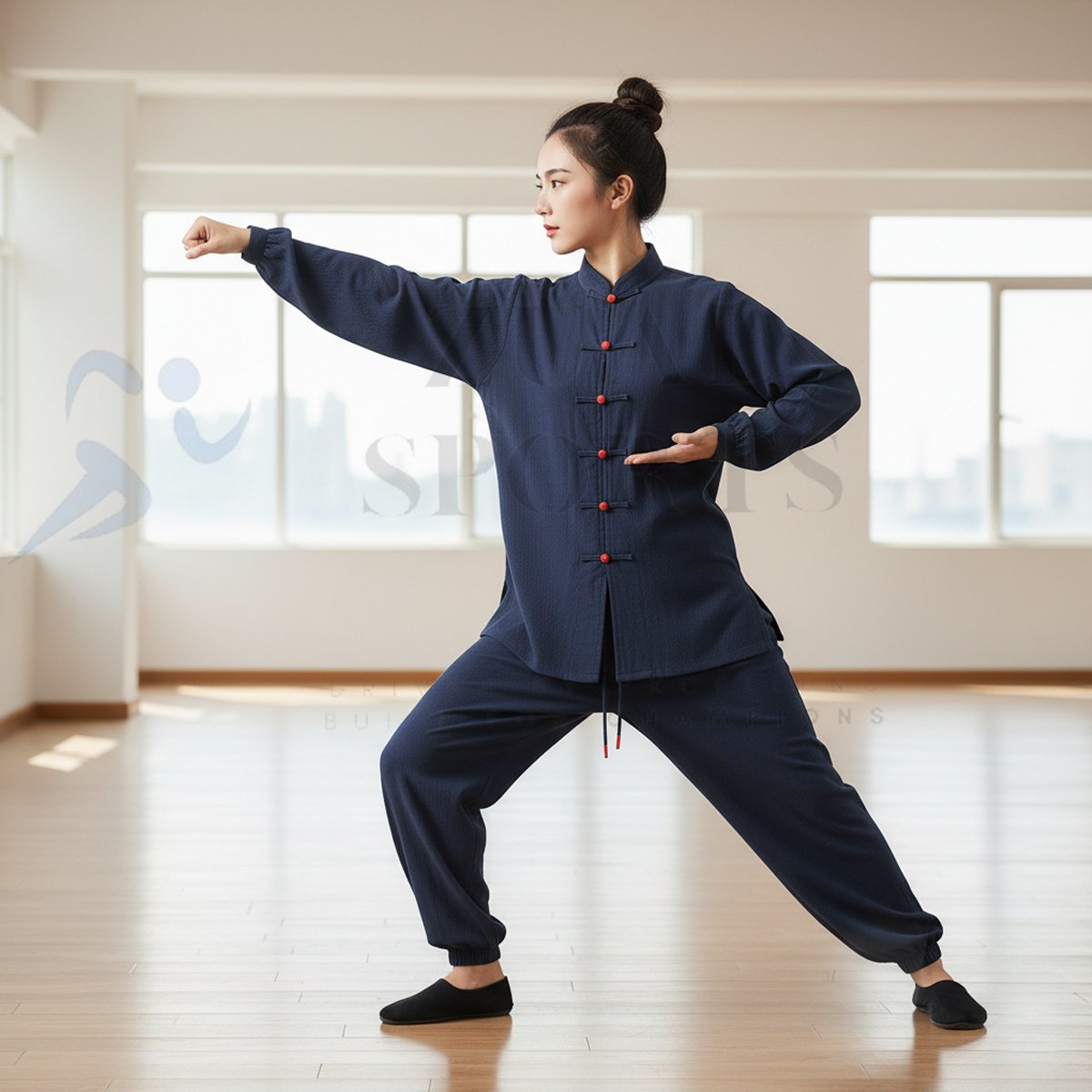 Blue Kung Fu Uniform