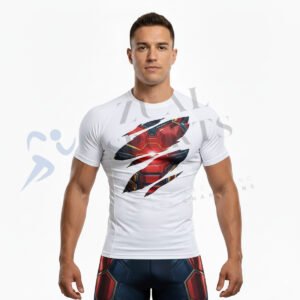 Men’s White Compression Rashguard