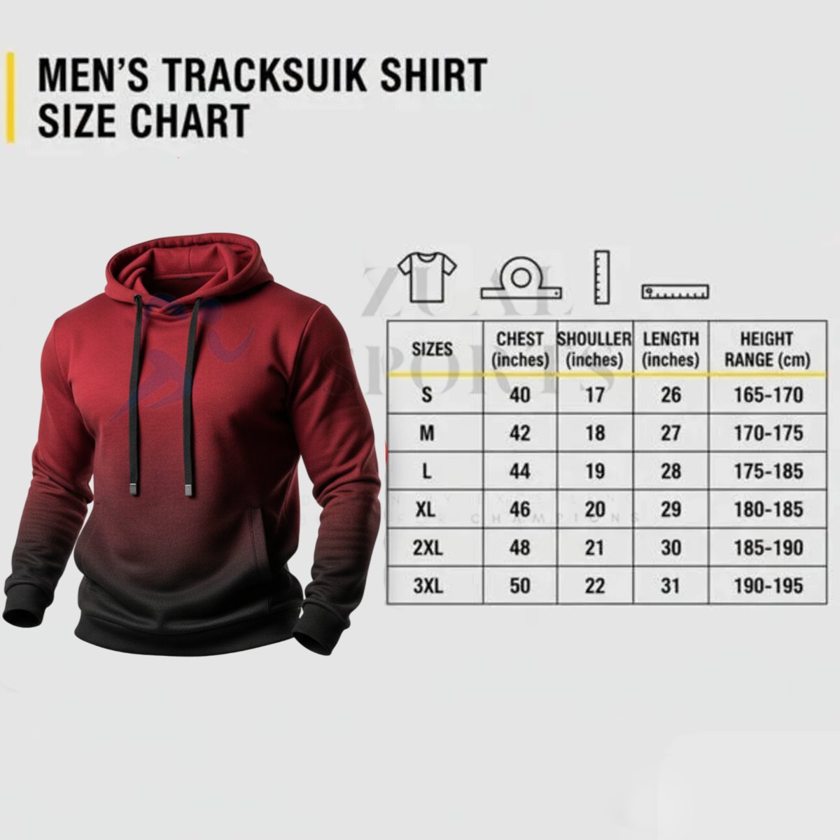 Men’s Gradient Hoodie Tracksuit - Image 9
