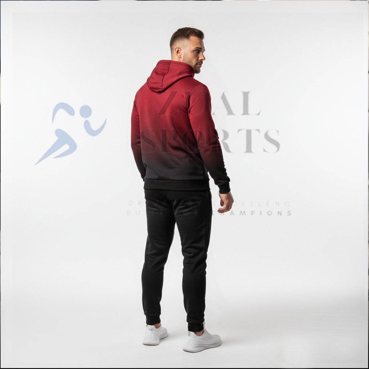 Men’s Gradient Hoodie Tracksuit - Image 5