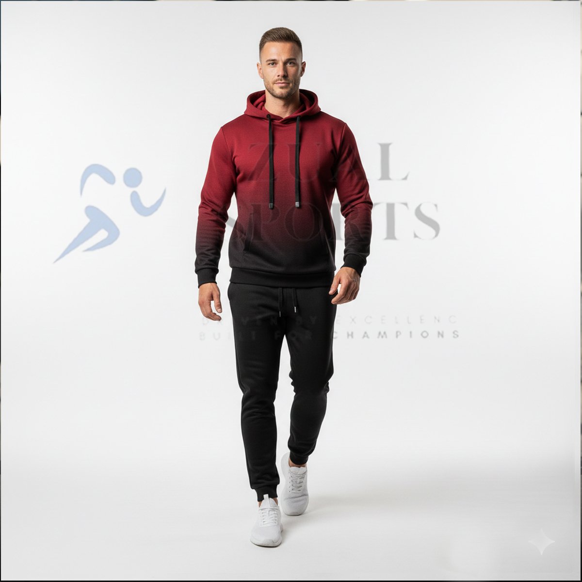 Men’s Gradient Hoodie Tracksuit - Image 3