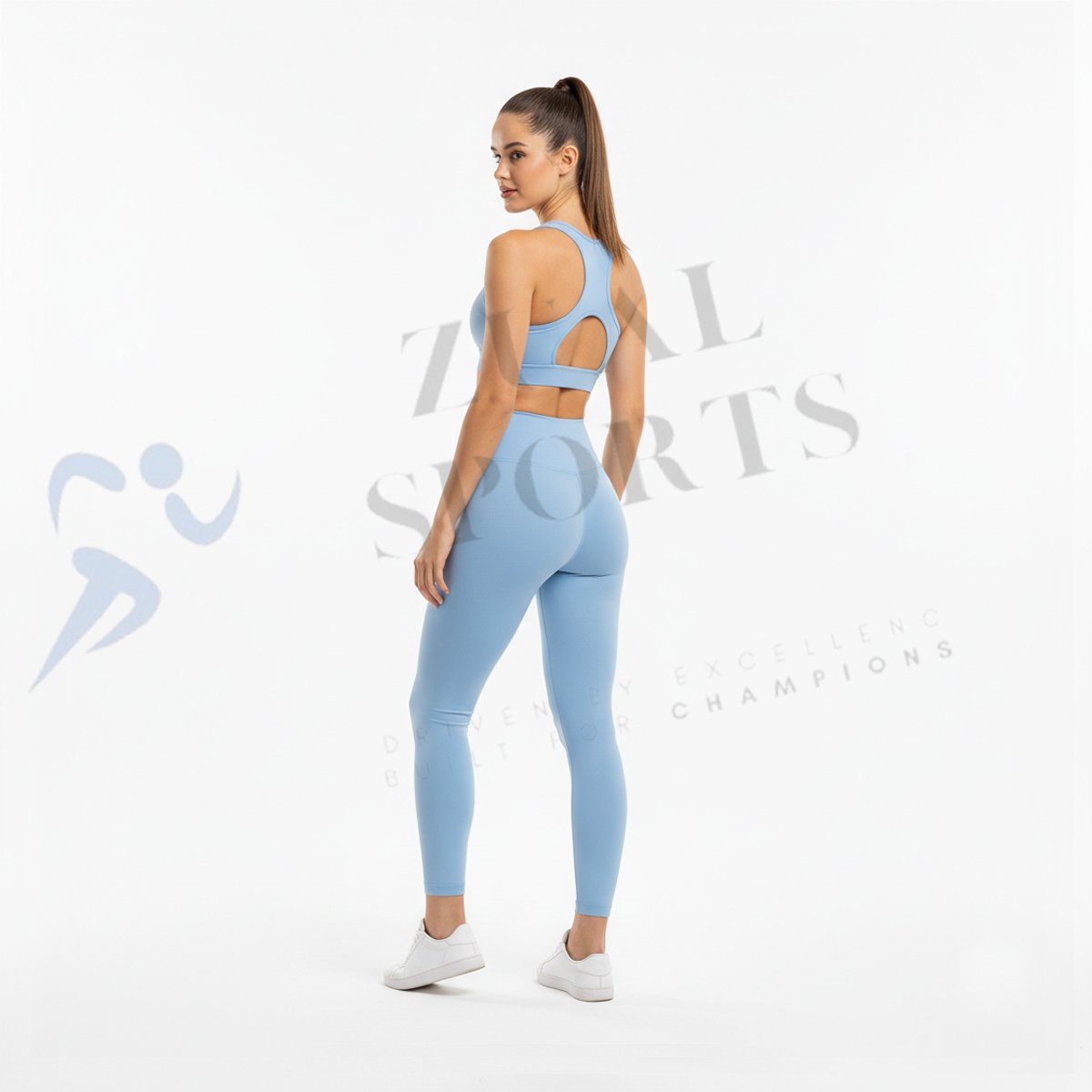 Pastel Blue Yoga Set - Image 6