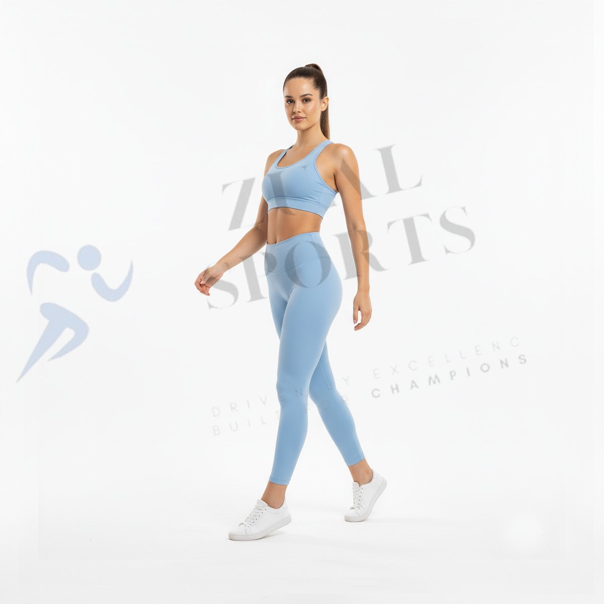 Pastel Blue Yoga Set - Image 4