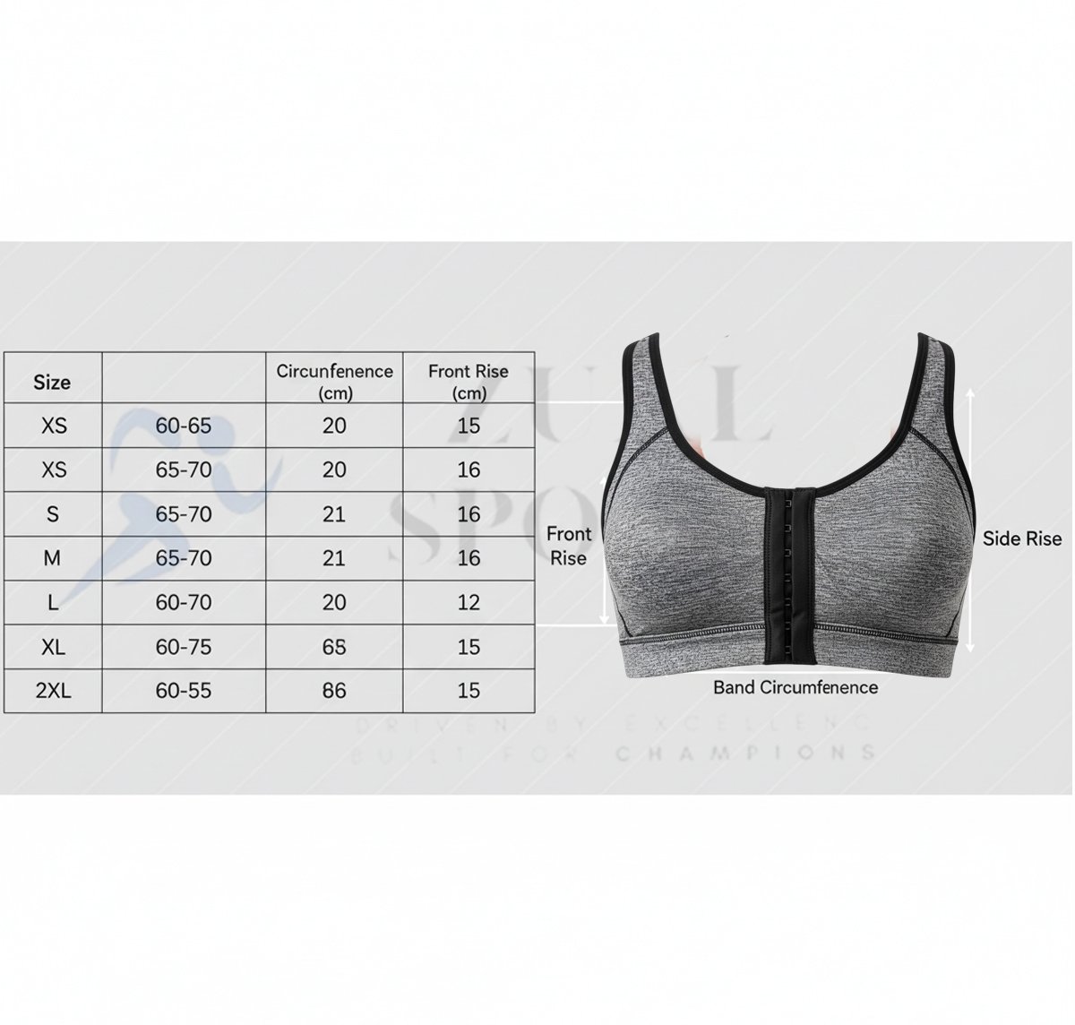 Women Front Closure Sports Bra - Image 9
