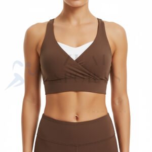 Women's Wrap V-Neck Sports Bra