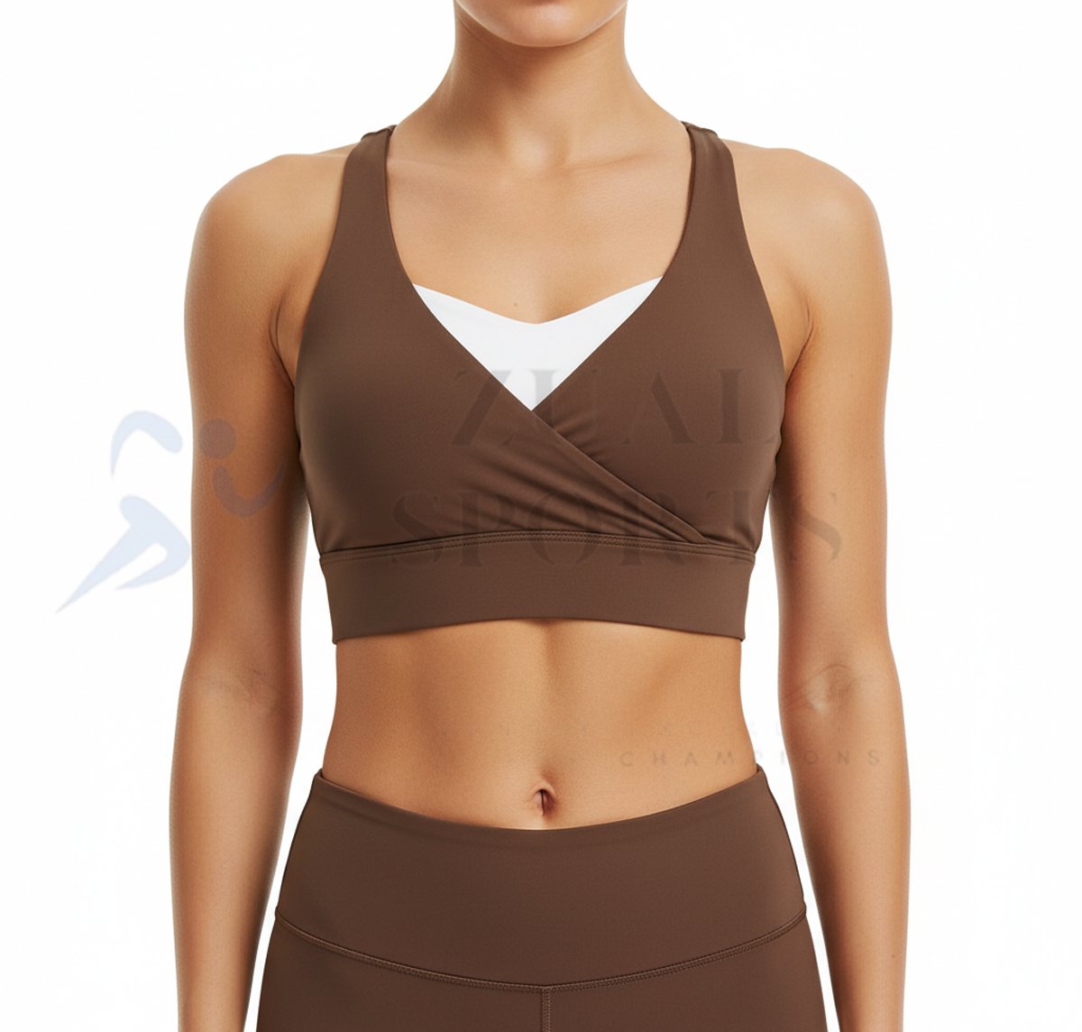 Women's Wrap V-Neck Sports Bra