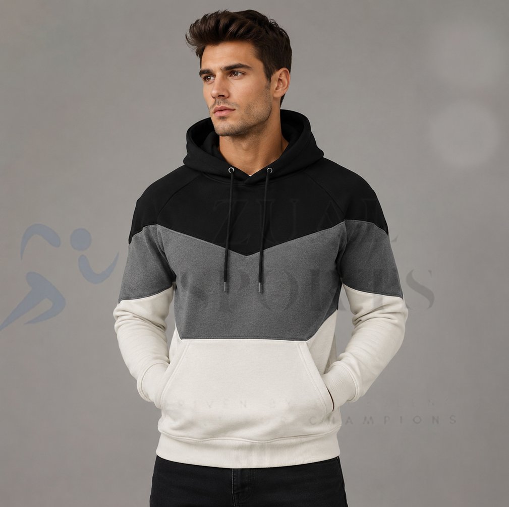 Men’s Color Block Pullover Hoodie