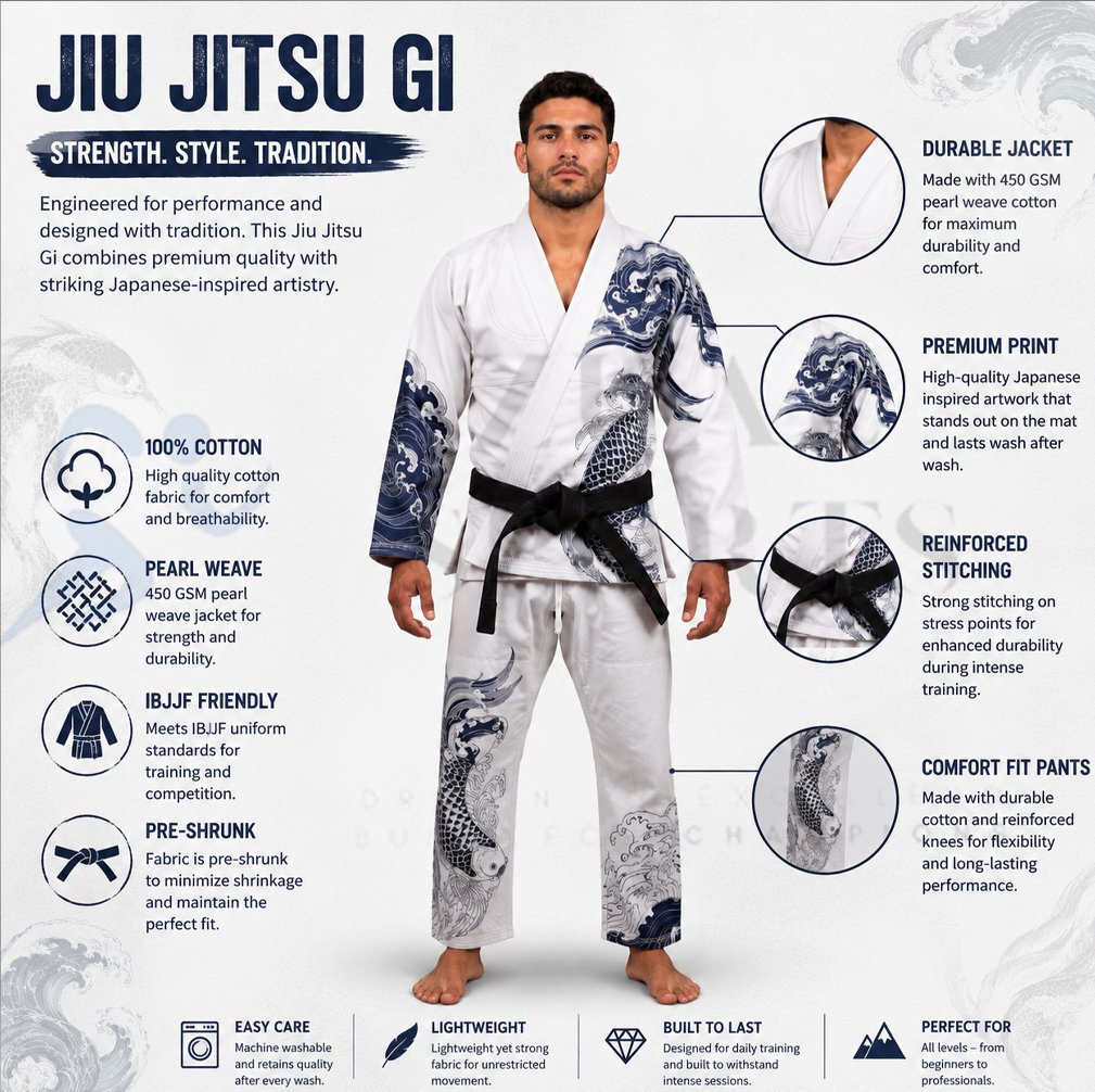Premium Dragon Wave BJJ Gi - Image 2