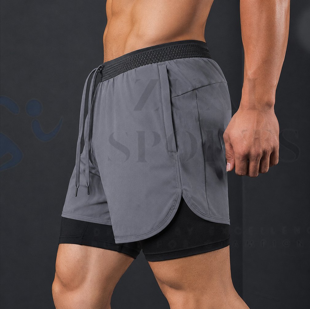 Men’s 2-in-1 Running Shorts - Image 3